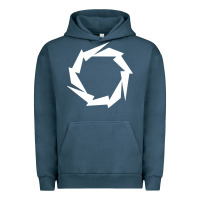 Pigment Midnight Navy Fountain Boats Urban Hoodie - baoMotion