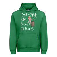 Emerald just a girl who loves to travel traveling women nomad t shirt Urban Hoodie - baoMotion