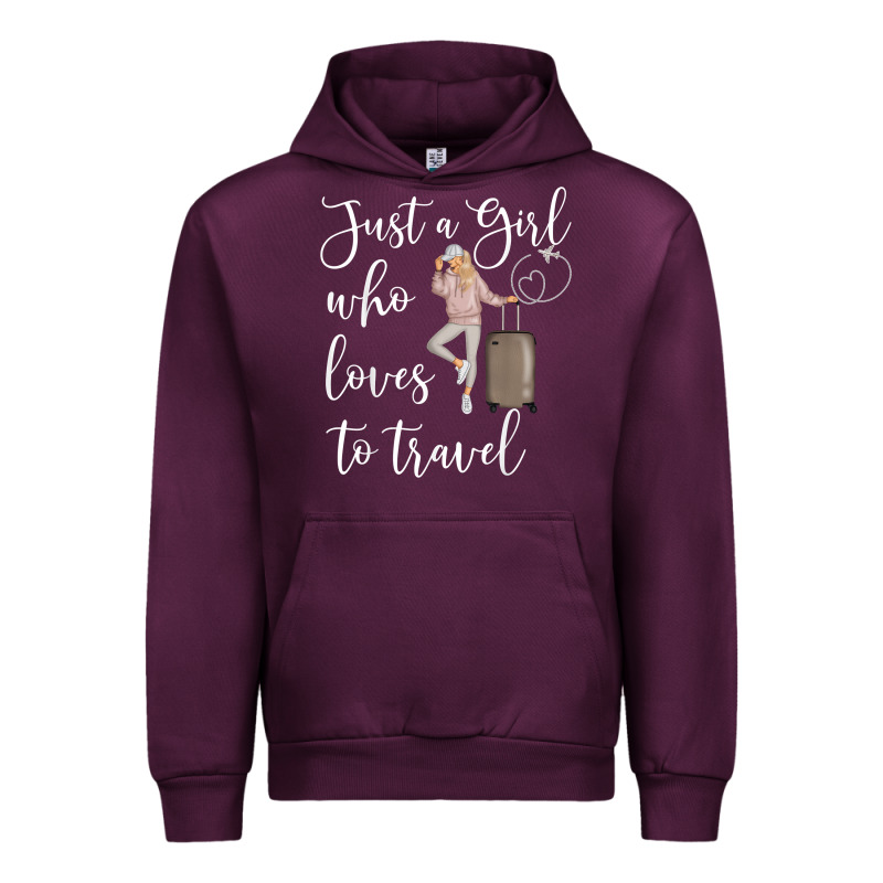 Just A Girl Who Loves To Travel Traveling Women Nomad T Shirt Urban Hoodie by baoMotion | Teevron