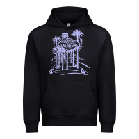 Black las vegas strip retro famous sign nevada traveler souvenir t shirt Urban Hoodie - baoMotion