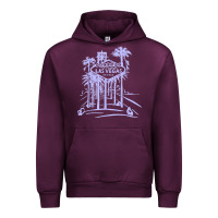 Mauve Wine las vegas strip retro famous sign nevada traveler souvenir t shirt Urban Hoodie - baoMotion