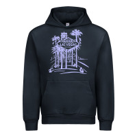 Navy las vegas strip retro famous sign nevada traveler souvenir t shirt Urban Hoodie - baoMotion