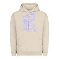 Pigment French Oak las vegas strip retro famous sign nevada traveler souvenir t shirt Urban Hoodie - baoMotion