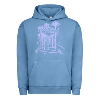 Pigment Pebble Blue las vegas strip retro famous sign nevada traveler souvenir t shirt Urban Hoodie - baoMotion