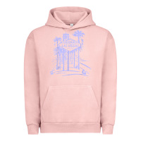 Pigment Salmon las vegas strip retro famous sign nevada traveler souvenir t shirt Urban Hoodie - baoMotion