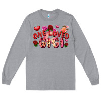 Heather Grey One loved gigi Long Sleeve Tee - FaDigitalArtStudio