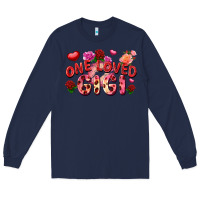 Navy One loved gigi Long Sleeve Tee - FaDigitalArtStudio