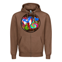 Chestnut puerto rico coasters Zipper Hoodie - AdoDesignShop