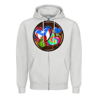 Dove Grey puerto rico coasters Zipper Hoodie - AdoDesignShop