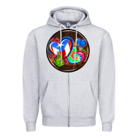 Heather Grey puerto rico coasters Zipper Hoodie - AdoDesignShop