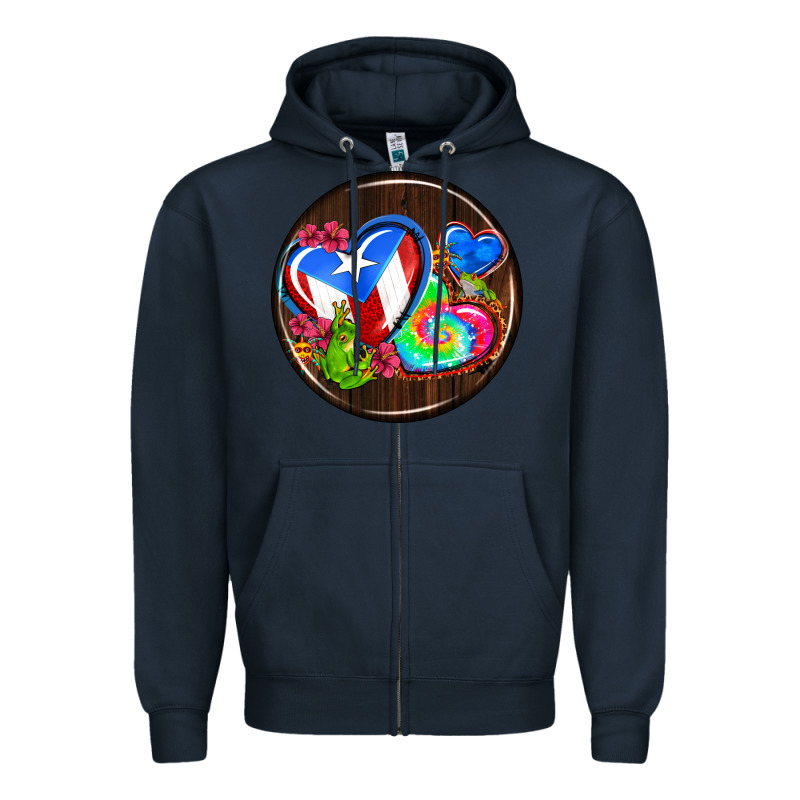Puerto Rico Coasters Zipper Hoodie by AdoDesignShop | Teevron