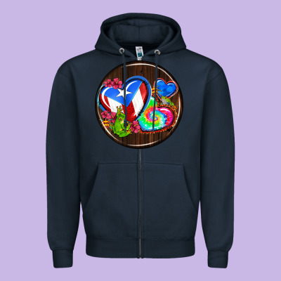 Puerto Rico Coasters Zipper Hoodie Designed By Adodesignshop