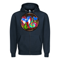 Navy puerto rico coasters Zipper Hoodie - AdoDesignShop