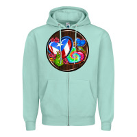 Seafoam puerto rico coasters Zipper Hoodie - AdoDesignShop