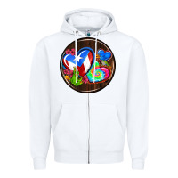 White puerto rico coasters Zipper Hoodie - AdoDesignShop