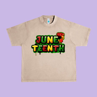 Juneteenth Urban Heavy Tee Designed By Fadigitalartstudio