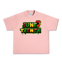Salmon Juneteenth Urban Heavy Tee - FaDigitalArtStudio