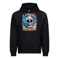 Black made in america skull Urban Hoodie - JahusDesignShop