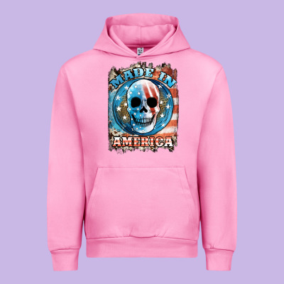 Made In America Skull Urban Hoodie Designed By Jahusdesignshop