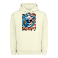 Pigment Pistachio made in america skull Urban Hoodie - JahusDesignShop