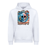 White made in america skull Urban Hoodie - JahusDesignShop