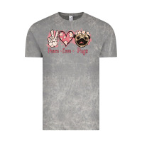 Cloud Rock Peace Love Pugs Vintage Tee - Jasminsmagicworld