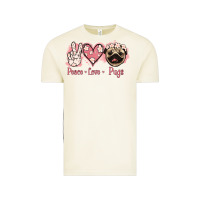 Vintage Arctic Peace Love Pugs Vintage Tee - Jasminsmagicworld