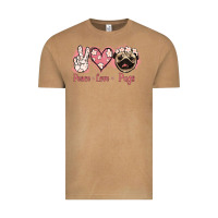 Vintage Camel Peace Love Pugs Vintage Tee - Jasminsmagicworld