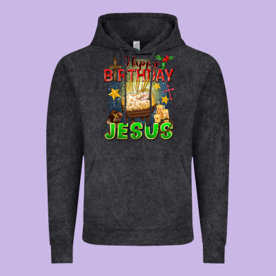 Happy Birthday Jesus Vintage Hoodie Designed By Fadigitalartstudio