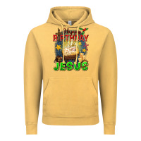 Vintage Mustard happy birthday jesus Vintage Hoodie - FaDigitalArtStudio