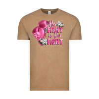 Vintage Coffee her fight is our fight Breast cancer awareness Vintage Tee - FaDigitalArtStudio