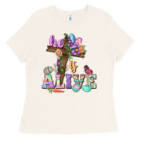 Bone He is alive Easter Day Ladies Tee - CowGirlArtShop
