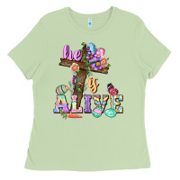 He Is Alive Easter Day Ladies Tee | Teevron