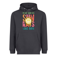 Smoke boat waves sun rays lake days Heavyweight Hoodie - JahusDesignShop