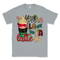 Heather Grey Fa la la la latte Classic Tee - CowGirlArtShop