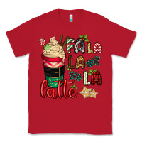 Red Fa la la la latte Classic Tee - CowGirlArtShop