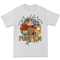 Dove Grey just a girl who loves pumpkin spice Premium Tee - CowGirlArtShop