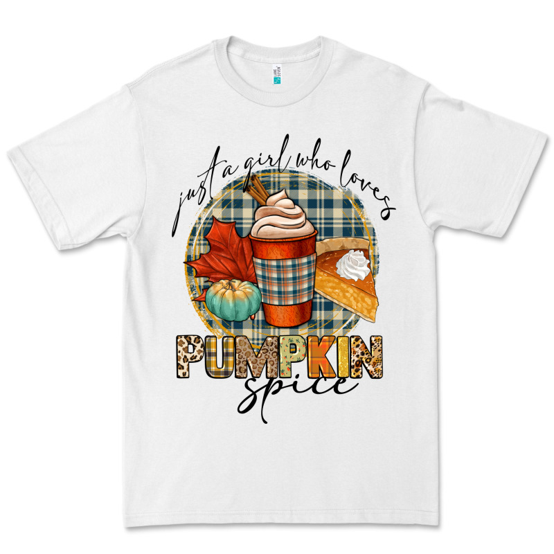 Just A Girl Who Loves Pumpkin Spice Premium Tee by CowGirlArtShop | Teevron
