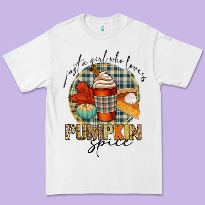 Just A Girl Who Loves Pumpkin Spice Premium Tee Designed By Cowgirlartshop