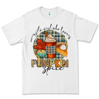 White just a girl who loves pumpkin spice Premium Tee - CowGirlArtShop