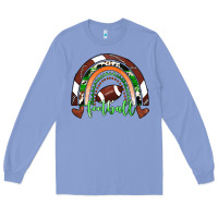 Colony Blue Football Rainbow Long Sleeve Tee - RanaPortraitStore