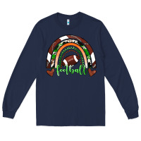 Navy Football Rainbow Long Sleeve Tee - RanaPortraitStore