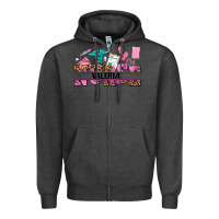 Charcoal Heather nurse custom name Zipper Hoodie - AdoDesignShop