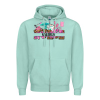 Seafoam nurse custom name Zipper Hoodie - AdoDesignShop
