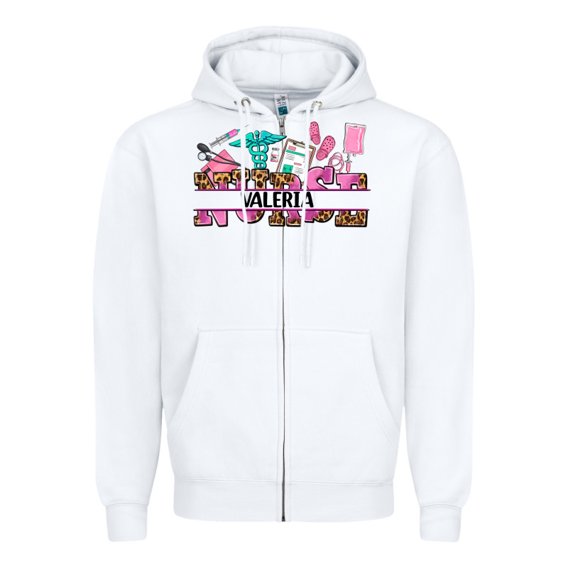 Nurse Custom Name Zipper Hoodie by AdoDesignShop | Teevron