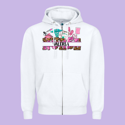 Nurse Custom Name Zipper Hoodie Designed By Adodesignshop