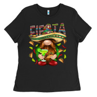 Fiesta Gnome With Tacos Mexico Ladies Tee | Teevron