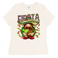 Bone Fiesta gnome with tacos Mexico Ladies Tee - HowdyJamesFarm