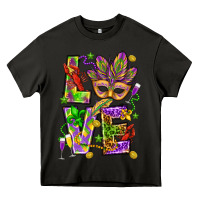 Asphalt Mardi Gras love Heavy Core Tee - HowdyJamesFarm