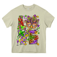 Mossy Mardi Gras love Heavy Core Tee - HowdyJamesFarm
